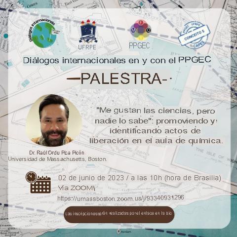 CONFERENCIA: “ME GUSTAN LAS CIENCIAS, PERO NADIE LO SABE”: PROMOVIENDO E IDENTIFICANDO ACTOS DE LIBERACIÓN EN LA CLASE DE QUÍMICA.
