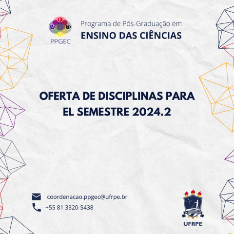Oferta de cursos para el semestre 2024.2
