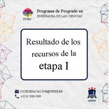 RESULTADO DE LOS RECURSOS DE LA ETAPA 1