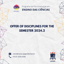 Course Offering for the semester 2024.2